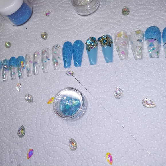 Reusable Hard Gel Long Luxe Press ons Custom Sets - Picture 8 of 8